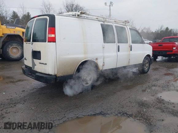 2005 Chevrolet Express Cargo with VIN 1GCFG15X651249132, listed as a IAAI auction lot 41736308 with 1,939 mi miles and . Bid and sale history available at DreamBid. Image 4.