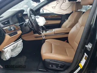 2015 BMW 7 Series 750Li with VIN WBAYE8C50FD782454, listed as a Copart auction lot 85290474 with 0 mi miles and Salvage Title. Bid and sale history available at carsss.com. Image 7.