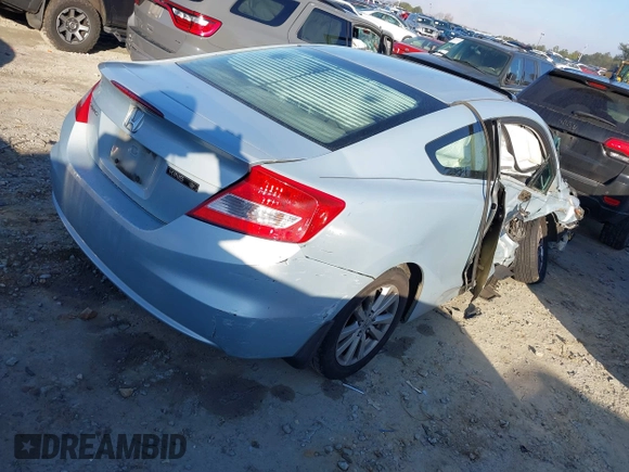 2012 Honda Civic Cpe EX-L with VIN 2HGFG3B05CH514755, listed as a IAAI auction lot 41131533 with 391,755 mi miles. Bid and sale history available at carsss.com. Image 4.