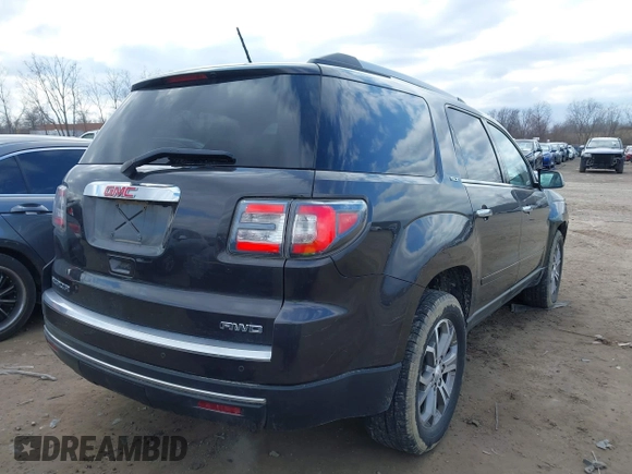 2015 GMC Acadia SLT with VIN 1GKKVRKDXFJ385556, listed as a IAAI auction lot 41844438 with 92,691 mi miles. Bid and sale history available at carsss.com. Image 4.