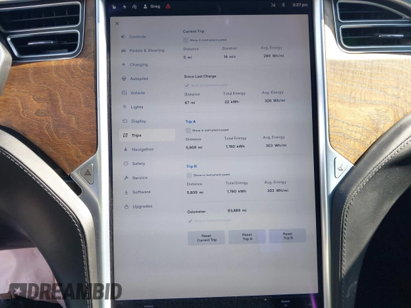 2017 Tesla Model S 100D с VIN 5YJSA1E25HF209284, выставлен на аукционе IAAI как лот 41953515 с пробегом 83 489 миль миль и . История ставок и продаж доступна на DreamBid. Изображение 19.
