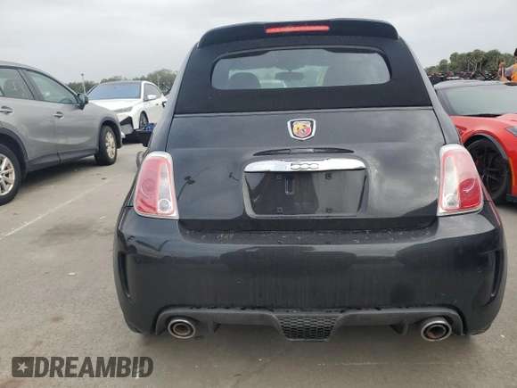 2013 FIAT 500 Abarth with VIN 3C3CFFJH4DT670375, listed as a Copart auction lot 74307284 with 0 mi miles and Salvage Title. Bid and sale history available at carsss.com. Image 6.