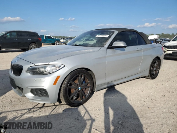 2017 BMW 2 Series M240i xDrive with VIN WBA2L3C34HV667706, listed as a Copart auction lot 80499914 with 77,788 mi miles and Salvage Title. Bid and sale history available at carsss.com. Image 1.