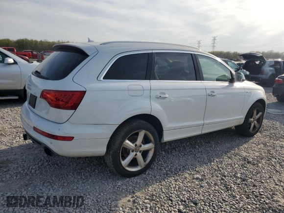 2013 Audi Q7 3.0T S line Prestige with VIN WA1DGAFEXDD000599, listed as a Copart auction lot 50813085 with 178,448 mi miles and Clean Title. Bid and sale history available at carsss.com. Image 3.
