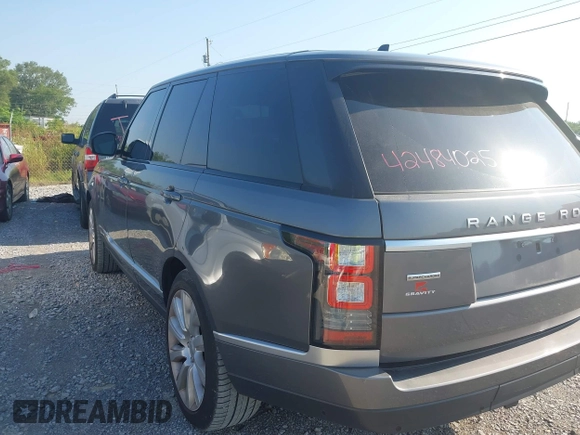 2015 Land Rover Range Rover Supercharged z VIN SALGS2TF1FA229559, wystawiony jako IAAI lot #42484025 z przebiegiem 90 383 mil mil oraz . Historia ofert i sprzedaży dostępna na DreamBid. Obrazek 3.