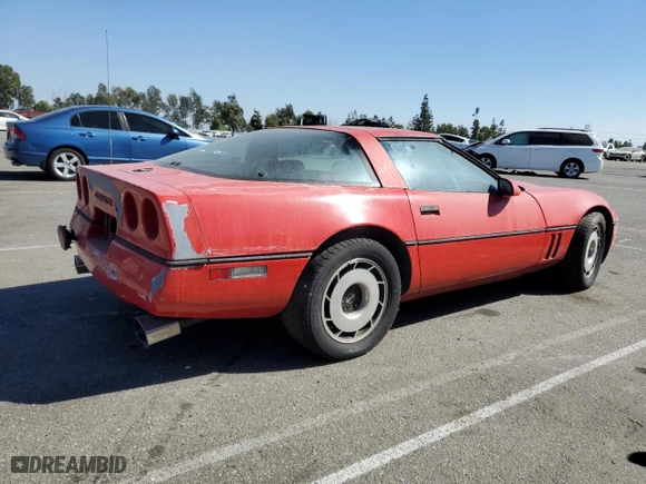 1985 Chevrolet Corvette with VIN 1G1YY0786F5112975, listed as a Copart auction lot 75574414 with 115,522 mi miles and Clean Title. Bid and sale history available at carsss.com. Image 3.