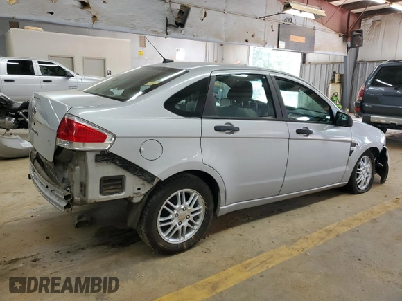 2008 Ford Focus SE with VIN 1FAHP35N98W184583, listed as a Copart auction lot 63604564 with 107,804 mi miles and Salvage Title. Bid and sale history available at carsss.com. Image 3.