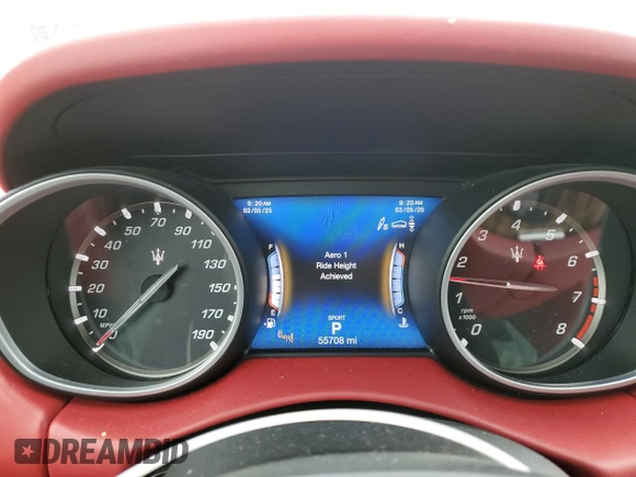 2019 Maserati Levante GranLusso z VIN ZN661XUL8KX316226, wystawiony jako Copart lot #47082085 z przebiegiem 55 708 mil mil oraz Szkody całkowita. Historia ofert i sprzedaży dostępna na DreamBid. Obrazek 9.