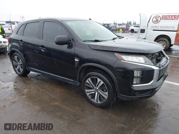 2020 Mitsubishi Outlander Sport ES 2.0 with VIN JA4AR3AU8LU026205, listed as a IAAI auction lot 41414657 with 126,942 mi miles. Bid and sale history available at carsss.com. Image 1.