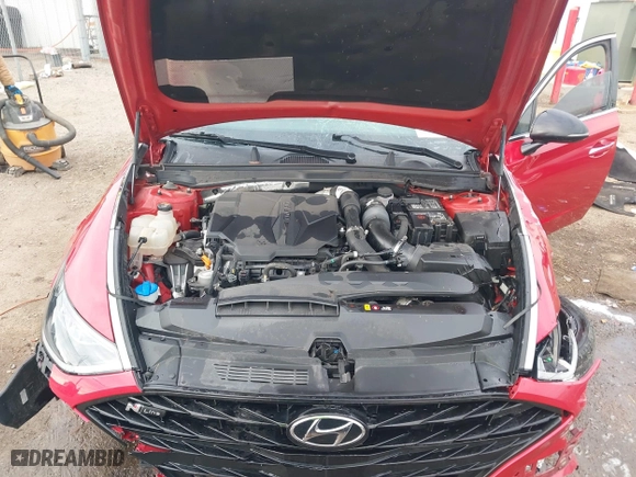 2021 Hyundai Sonata N Line with VIN 5NPEK4JC3MH108198, listed as a IAAI auction lot 41513348 with 41,401 mi miles. Bid and sale history available at carsss.com. Image 10.