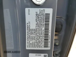 2023 Honda Accord Sport with VIN 1HGCY2F58PA054169, listed as a Copart auction lot 55756215 with 24,150 mi miles and Salvage title. Bid and sale history available at DreamBid. Image 12.