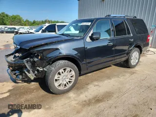 2014 Ford Expedition Limited с VIN 1FMJU2A54EEF61399, выставлен на аукционе Copart как лот 64113915 с пробегом 100 197 миль миль и На запчасти • Non repairable. История ставок и продаж доступна на DreamBid. Изображение 1.