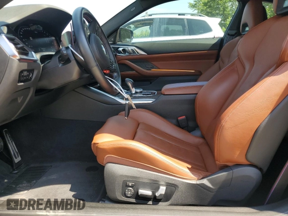 2022 BMW M4 Competition xDrive with VIN WBS43AZ02NCH67299, listed as a Copart auction lot 58264194 with 19,176 mi miles and Salvage Title. Bid and sale history available at carsss.com. Image 7.