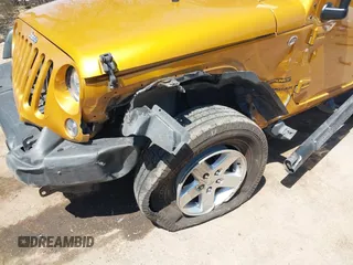2014 Jeep Wrangler Sport with VIN 1C4AJWAG5EL223883, listed as a IAAI auction lot 42002814 with 134,361 mi miles and . Bid and sale history available at carsss.com. Image 6.