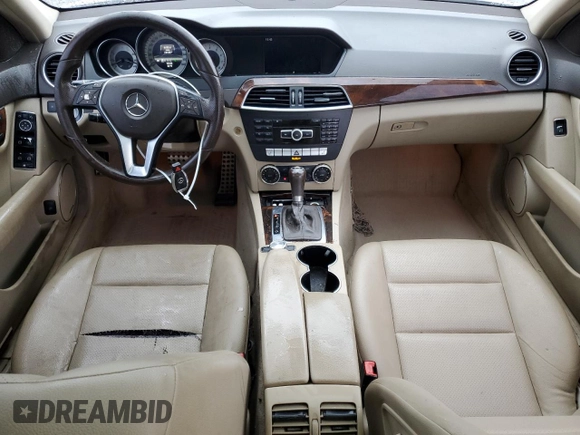 2013 Mercedes-Benz C 250 Sport with VIN WDDGF4HB6DR272568, listed as a Copart auction lot 80658394 with 131,457 mi miles and Salvage Title. Bid and sale history available at DreamBid. Image 8.