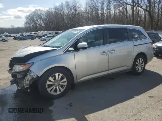 2015 Honda Odyssey EX with VIN 5FNRL5H42FB022739, listed as a Copart auction lot 49389535 with 80,831 mi miles and Salvage Title. Bid and sale history available at carsss.com. Image 1.