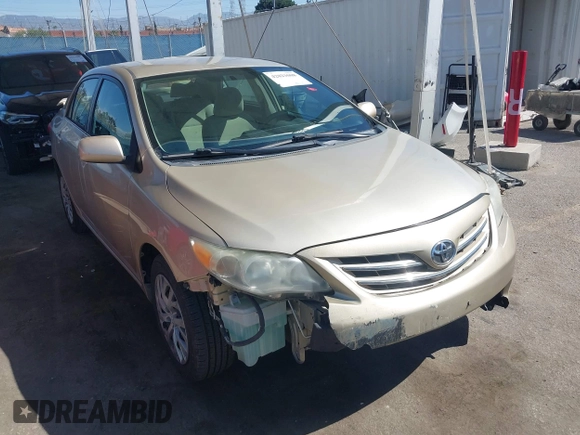 2013 Toyota Corolla L with VIN 5YFBU4EE2DP212354, listed as a IAAI auction lot 42023008 with 193,833 mi miles and . Bid and sale history available at DreamBid. Image 1.