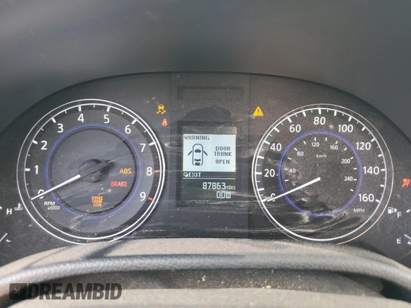 2015 Infiniti Q60 S Limited z VIN JN1CV6EK2FM871398, wystawiony jako Copart lot #76483834 z przebiegiem 87 863 mil mil oraz Szkoda całkowita • Salvage title. Historia ofert i sprzedaży dostępna na DreamBid. Obrazek 9.