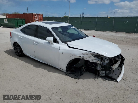 2015 Lexus IS 250 with VIN JTHBF1D21F5067094, listed as a Copart auction lot 53811335 with 115,118 mi miles and Salvage Title. Bid and sale history available at carsss.com. Image 4.