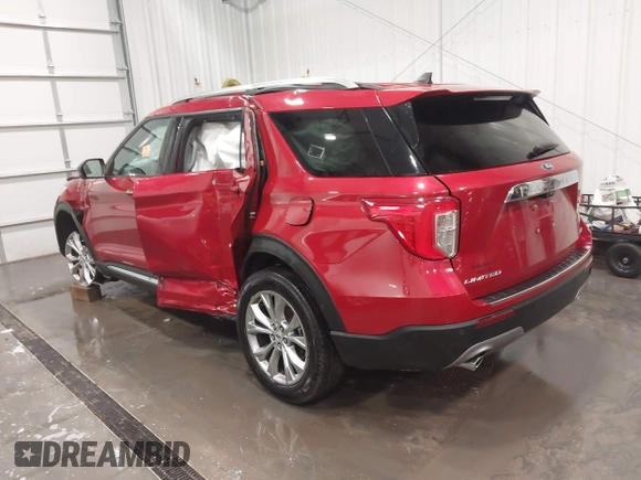 2023 Ford Explorer Limited with VIN 1FMSK8FH8PGB35741, listed as a IAAI auction lot 41933587 with Not Provided miles. Bid and sale history available at carsss.com. Image 3.