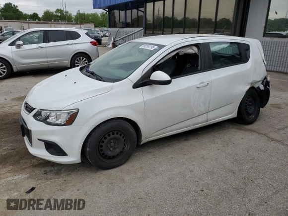 2017 Chevrolet Sonic LT with VIN 1G1JG6SH0H4177229, listed as a Copart auction lot 58264135 with 120,953 mi miles and Salvage title. Bid and sale history available at DreamBid. Image 1.