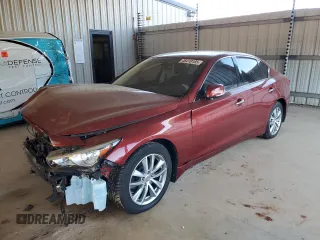 2016 Infiniti Q50 3.0t Premium with VIN JN1EV7AR0GM342616, listed as a Copart auction lot 46418185 with 83,413 mi miles and Salvage Title. Bid and sale history available at carsss.com. Image 1.