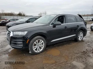 2019 Audi Q7 Premium Plus with VIN WA1LAAF75KD043730, listed as a Copart auction lot 85777394 with 66,785 mi miles and Salvage Title. Bid and sale history available at carsss.com. Image 1.