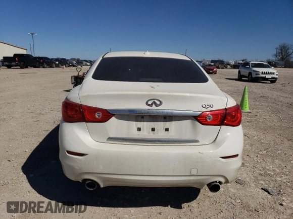 2017 Infiniti Q50 3.0t Premium with VIN JN1EV7AP6HM734712, listed as a Copart auction lot 49646445 with 115,814 mi miles and Salvage Title. Bid and sale history available at carsss.com. Image 6.