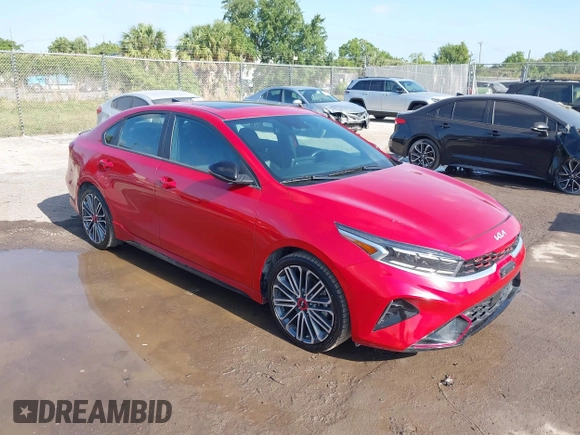 2023 Kia Forte GT with VIN 3KPF44ACXPE618328, listed as a IAAI auction lot 42137484 with 48,691 mi miles and . Bid and sale history available at carsss.com. Image 1.