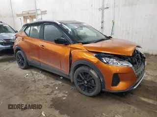 2021 Nissan Kicks SV with VIN 3N1CP5CV6ML502956, listed as a Copart auction lot 51616705 with 60,712 mi miles and Salvage Title. Bid and sale history available at carsss.com. Image 4.