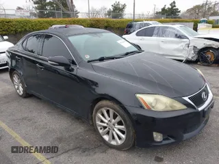 2010 Lexus IS 250 with VIN JTHBF5C24A5122414, listed as a IAAI auction lot 41744013 with 142,882 mi miles. Bid and sale history available at carsss.com. Image 1.