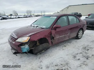 2003 Honda Civic LX with VIN 2HGES16623H929271, listed as a Copart auction lot 83689744 with 169,117 mi miles and Salvage Title. Bid and sale history available at carsss.com. Image 1.