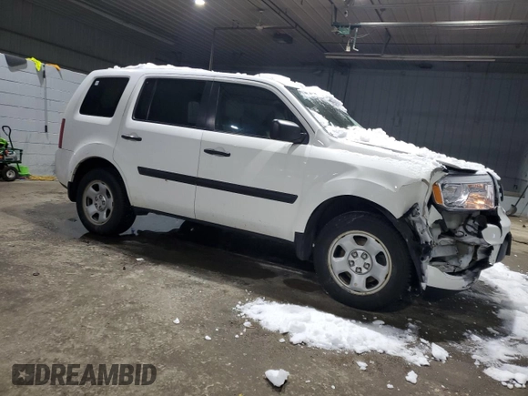 2015 Honda Pilot LX with VIN 5FNYF4H27FB042691, listed as a Copart auction lot 45349335 with 156,697 mi miles and Salvage Title. Bid and sale history available at DreamBid. Image 4.