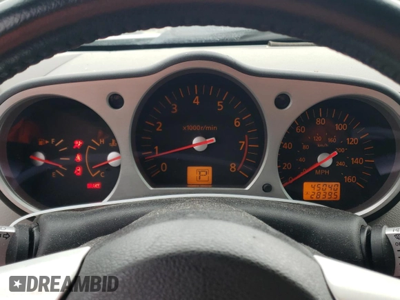 2004 Nissan 350Z Touring with VIN JN1AZ36A74M252387, listed as a Copart auction lot 71635494 with 45,040 mi miles and Salvage Title. Bid and sale history available at DreamBid. Image 9.