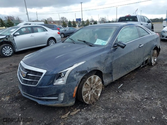 2016 Cadillac ATS Coupe Luxury Collection RWD with VIN 1G6AB1RX7G0147787, listed as a IAAI auction lot 41860014 with 79,424 mi miles. Bid and sale history available at carsss.com. Image 2.