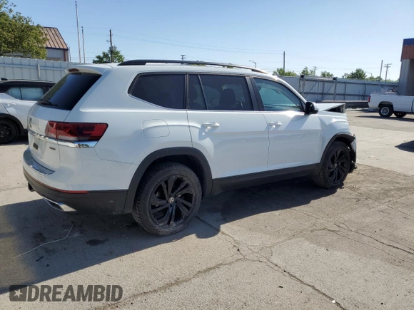 2022 Volkswagen Atlas SE with VIN 1V2KR2CA5NC547106, listed as a Copart auction lot 57410145 with 69,622 mi miles and Salvage title. Bid and sale history available at DreamBid. Image 3.