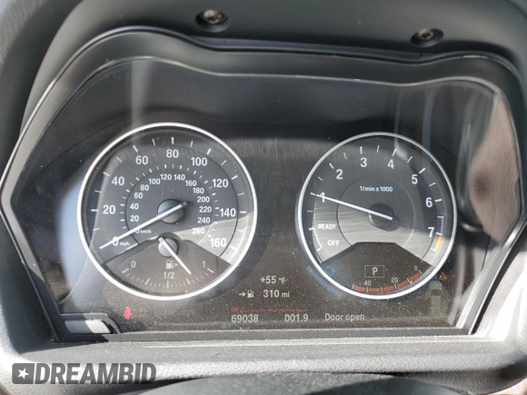 2016 BMW X1 xDrive28i with VIN WBXHT3C36G5E53172, listed as a Copart auction lot 48594805 with 69,038 mi miles and Salvage Title. Bid and sale history available at carsss.com. Image 9.