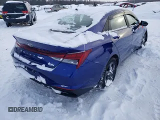 2021 Hyundai Elantra Blue z VIN KMHLM4AJ3MU005316, wystawiony jako Copart lot #46114245 z przebiegiem 89 926 mil mil oraz Szkoda całkowita • Salvage title. Historia ofert i sprzedaży dostępna na DreamBid. Obrazek 3.