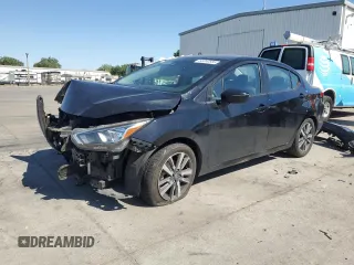 2021 Nissan Versa SV with VIN 3N1CN8EV6ML853970, listed as a Copart auction lot 56350585 with 89,994 mi miles and Salvage title. Bid and sale history available at DreamBid. Image 1.