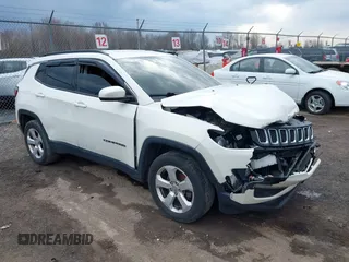 2019 Jeep Compass Latitude with VIN 3C4NJDBB6KT839035, listed as a IAAI auction lot 41864722 with Not Provided miles and . Bid and sale history available at carsss.com. Image 1.