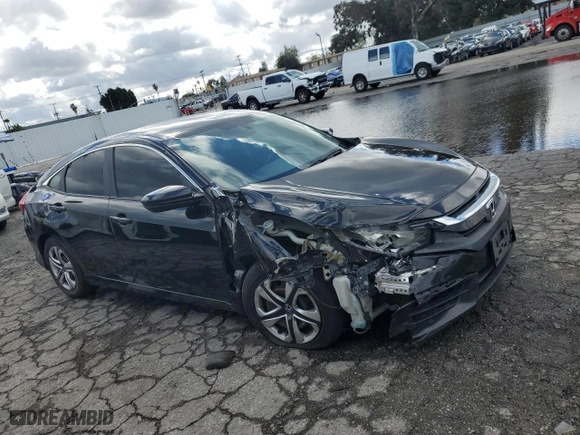 2018 Honda Civic Sedan LX with VIN 2HGFC2F5XJH530605, listed as a Copart auction lot 48951555 with 137,437 mi miles and Salvage Title. Bid and sale history available at carsss.com. Image 4.