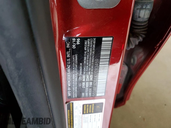 2019 Mercedes-Benz C 300 z VIN 55SWF8DB6KU283459, wystawiony jako Copart lot #50158515 z przebiegiem 73 245 mil mil oraz Szkoda całkowita • Salvage title. Historia ofert i sprzedaży dostępna na DreamBid. Obrazek 14.