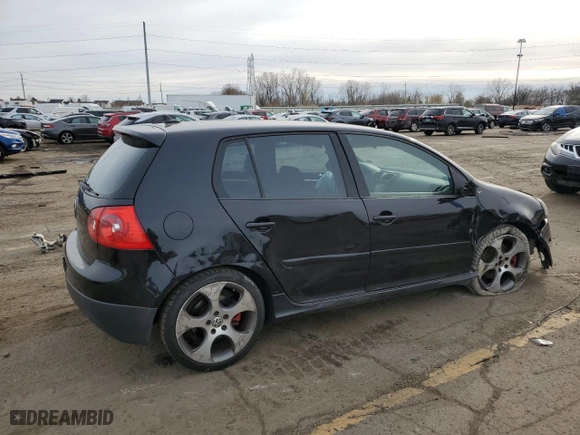 2009 Volkswagen GTI with VIN WVWHV71K59W105141, listed as a Copart auction lot 80343774 with 172,163 mi miles and Salvage Title. Bid and sale history available at carsss.com. Image 3.