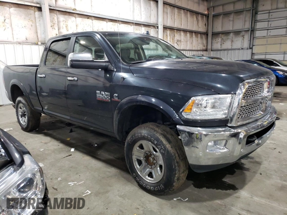 2017 Ram 2500 Laramie with VIN 3C6UR5FL9HG615781, listed as a Copart auction lot 75595173 with 0 mi miles and Salvage Title. Bid and sale history available at carsss.com. Image 4.