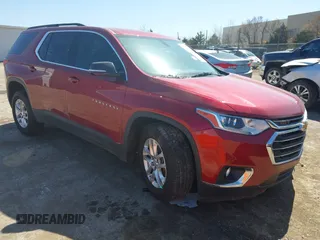 2020 Chevrolet Traverse LT Cloth with VIN 1GNERGKW2LJ210773, listed as a IAAI auction lot 41764987 with 54,673 mi miles. Bid and sale history available at carsss.com. Image 1.