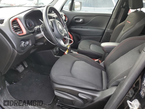 2019 Jeep Renegade Trailhawk z VIN ZACNJBC19KPK06415, wystawiony jako Copart lot #41493805 z przebiegiem 64 239 mil mil oraz Szkoda całkowita • Salvage title. Historia ofert i sprzedaży dostępna na DreamBid. Obrazek 7.