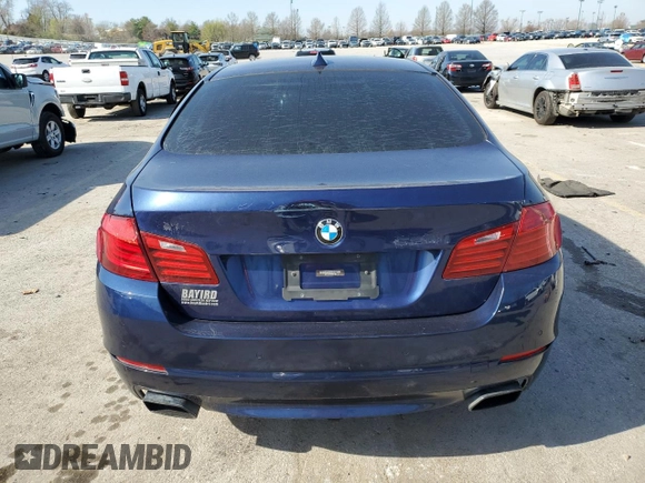 2013 BMW 5 Series 550i with VIN WBAFR9C59DD226772, listed as a Copart auction lot 50643795 with 117,277 mi miles and Clean Title. Bid and sale history available at carsss.com. Image 6.