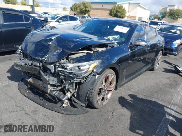 2018 Kia Stinger GT2 with VIN KNAE55LC9J6016753, listed as a IAAI auction lot 41408216 with 117,268 mi miles. Bid and sale history available at carsss.com. Image 20.