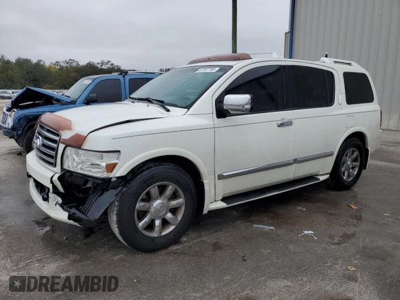 2007 Infiniti QX56 with VIN 5N3AA08A37N802766, listed as a Copart auction lot 87767795 with 160,075 mi miles and Non Repairable. Bid and sale history available at carsss.com. Image 1.