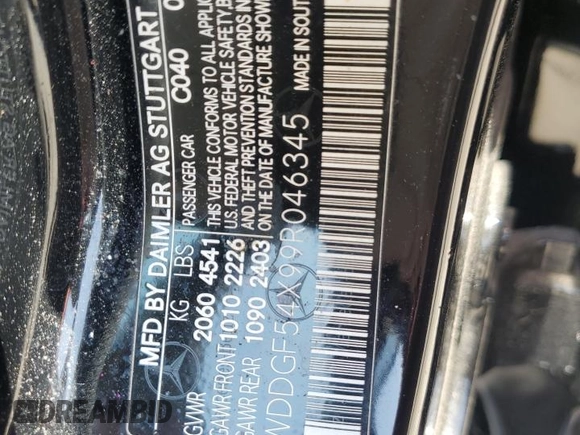 2009 Mercedes-Benz C 300 Sport с VIN WDDGF54X99R046345, выставлен на аукционе Copart как лот 51463925 с пробегом 79 050 миль миль и Списание • Salvage title. История ставок и продаж доступна на DreamBid. Изображение 12.